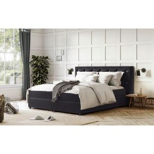 MID.YOU POSTEL BOXSPRING, 140/200 cm, černá obraz