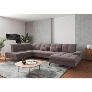 Sit & More SEDACÍ SOUPRAVA, textil, šedohnědá obraz