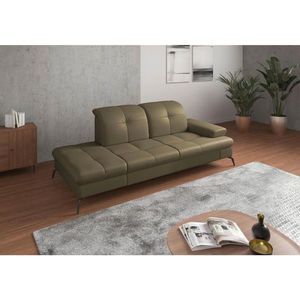 Sit & More LENOŠKA, textil, kůže, olivově zelená obraz