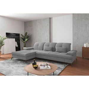 Sit & More ROHOVÁ SEDAČKA, textil, šedá obraz