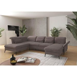 Sit & More SEDACÍ SOUPRAVA, textil, šedohnědá obraz