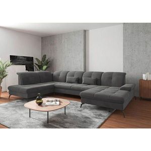 Sit & More SEDACÍ SOUPRAVA, textil, šedá obraz