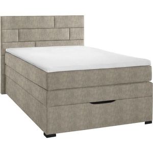 Carryhome POSTEL BOXSPRING, 120/200 cm, šedohnědá obraz