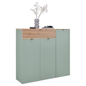 Voleo BOTNÍK, zelená, dub artisan, 136/125/41 cm obraz