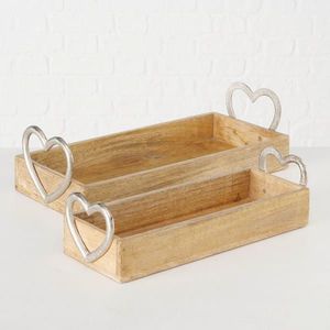 Ambia Home TÁC, dřevo, kov, 48/20/13 cm obraz