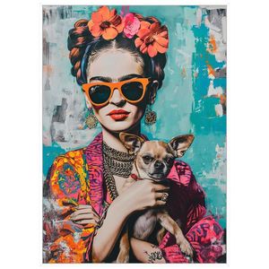 Monee OBRAZ NA SKLE, zvířata, květiny, ženy, 50/70 cm obraz