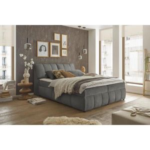 MID.YOU AMERICKÁ POSTEL, 160/200 cm, barvy grafitu obraz