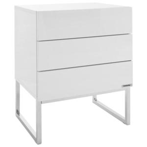 Livetastic NOČNÍ STOLEK, bílá, barvy chromu, 50/60/40 cm obraz