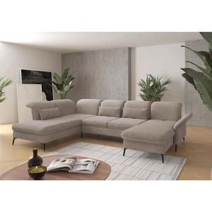 Sit & More SEDACÍ SOUPRAVA, textil, šedobéžová obraz