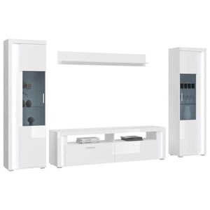 MID.YOU OBÝVACÍ STĚNA, vysoce lesklá bílá obraz