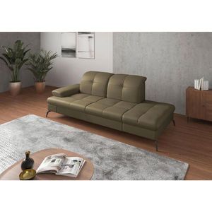 Sit & More LENOŠKA, textil, kůže, olivově zelená obraz