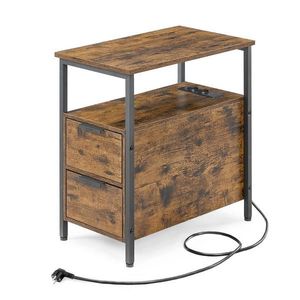 MID.YOU ODKLÁDACÍ STOLEK, černá, tmavě hnědá obraz