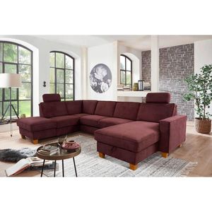 Sit & More SEDACÍ SOUPRAVA, textil, tmavě červená obraz