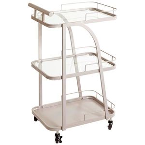 SERVÍROVACÍ VOZÍK, světle šedá, 35/45/79 cm obraz