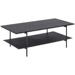 KONFERENČNÍ STOLEK, černá, kov, kompozitní dřevo, 115/60/40 cm obraz