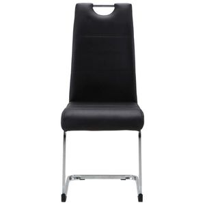 P & B HOUPACÍ ŽIDLE, vzhled kůže, černá, barvy chromu obraz