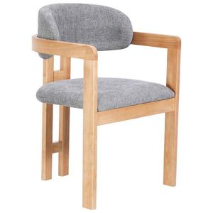 MID.YOU ŽIDLE S PODRUČKAMI, vzhled lnu, šedá, barvy dubu obraz