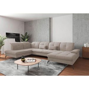 Sit & More SEDACÍ SOUPRAVA, textil, šedobéžová obraz