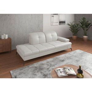 Sit & More LENOŠKA, textil, kůže, bílá obraz