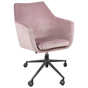 MID.YOU OTOČNÁ ŽIDLE, velur, růžová obraz