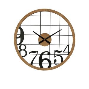 NÁSTĚNNÉ HODINY černá 60/3.5/60 cm obraz