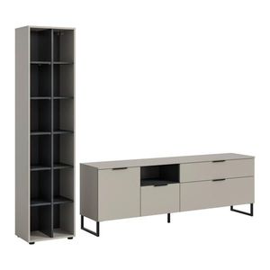 Livetastic OBÝVACÍ STĚNA, černá, kašmírová obraz