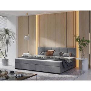 MID.YOU POSTEL BOXSPRING, 240/200 cm, světle šedá obraz