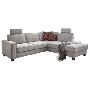 Sit & More ROHOVÁ SEDAČKA, textil, světle šedá obraz