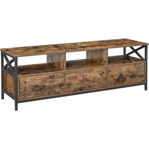 MID.YOU KOMODA POD TELEVIZI, černá, tmavě hnědá, 147/50/40 cm obraz