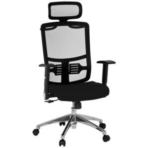 MID.YOU OTOČNÁ ŽIDLE, síťovina, plochá tkanina, černá obraz