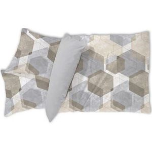 Novel OBOUSTRANNÉ POVLEČENÍ, satén, šedá, 140/220 cm obraz