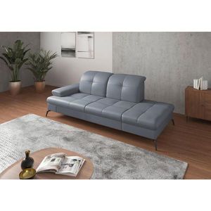 Sit & More LENOŠKA, textil, kůže, šedomodrá obraz