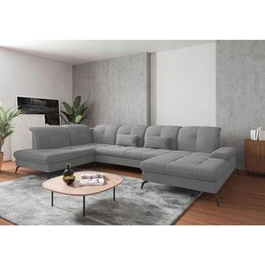 Sit & More SEDACÍ SOUPRAVA, textil, šedá obraz