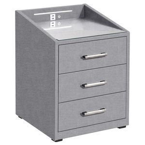 MID.YOU NOČNÍ STOLEK, šedá, 47/61/46 cm obraz