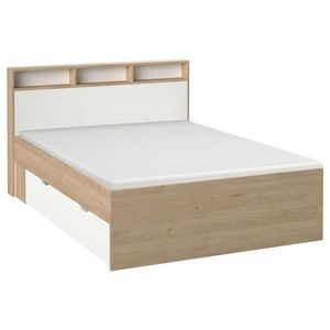 MID.YOU POSTEL S ÚLOŽNÝM PROSTOREM, 140/200 cm bílá, barvy dubu obraz