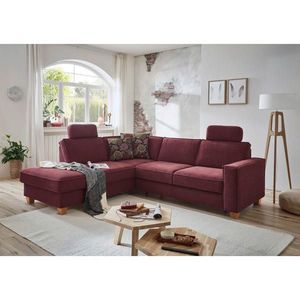 Sit & More ROHOVÁ SEDAČKA, textil, tmavě červená obraz