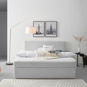 MID.YOU AMERICKÁ POSTEL, 160/200 cm, barvy stříbra obraz