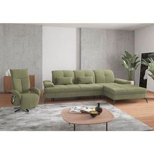 Sit & More ROHOVÁ SEDAČKA, textil, světle zelená obraz