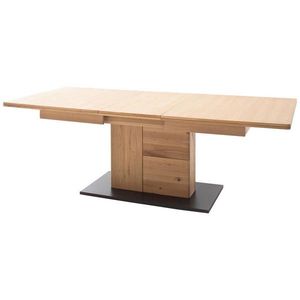 Linea Natura JÍDELNÍ STŮL, trámový dub, antracitová, barvy dubu, 180/100/77 cm obraz