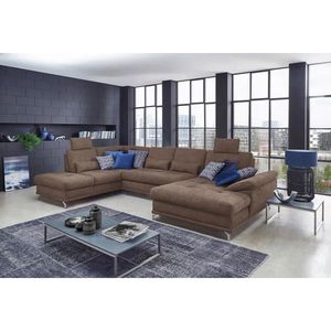 Sit & More SEDACÍ SOUPRAVA, textil, šedohnědá obraz