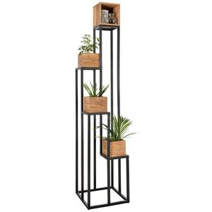 Ambia Home STOJAN NA KVĚTINY akácie černá, barvy akácie obraz