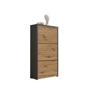 MID.YOU VYKLÁPĚCÍ BOTNÍK, antracitová, dub artisan, 61/115/25 cm obraz