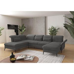 Sit & More SEDACÍ SOUPRAVA, textil, šedá obraz