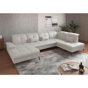 Sit & More SEDACÍ SOUPRAVA, textil, kůže, bílá obraz