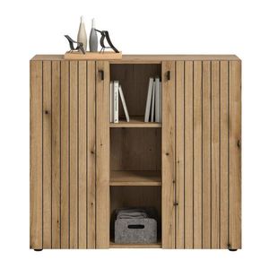 MID.YOU KOMODA, barvy dubu, 106/96/37 cm obraz