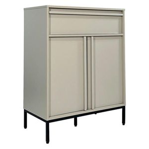 Xora KOMODA, černá, světle šedá, 80/101/40 cm obraz