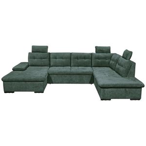 Livetastic SEDACÍ SOUPRAVA, textil, tmavě zelená obraz