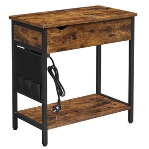 Boxxx ODKLÁDACÍ STOLEK, hnědá, černá obraz