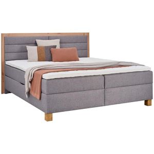Carryhome POSTEL BOXSPRING, 180/200 cm, šedá, dub artisan obraz