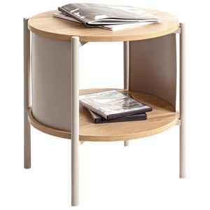 ODKLÁDACÍ STOLEK, barvy dubu, kašmírová obraz